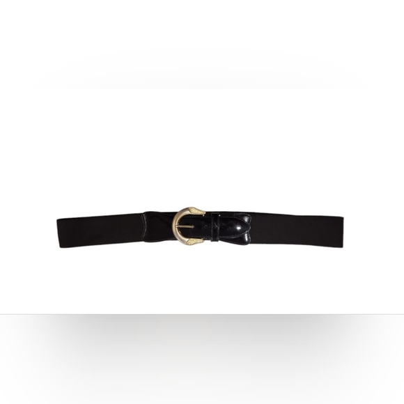 Black and Gold Vintage Belt - Picture 2 of 5